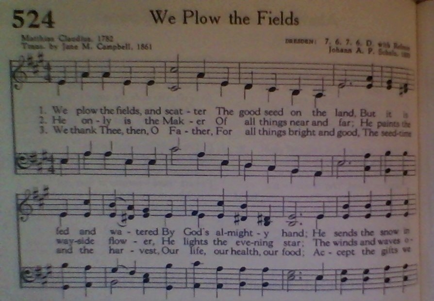We Plow the Fields